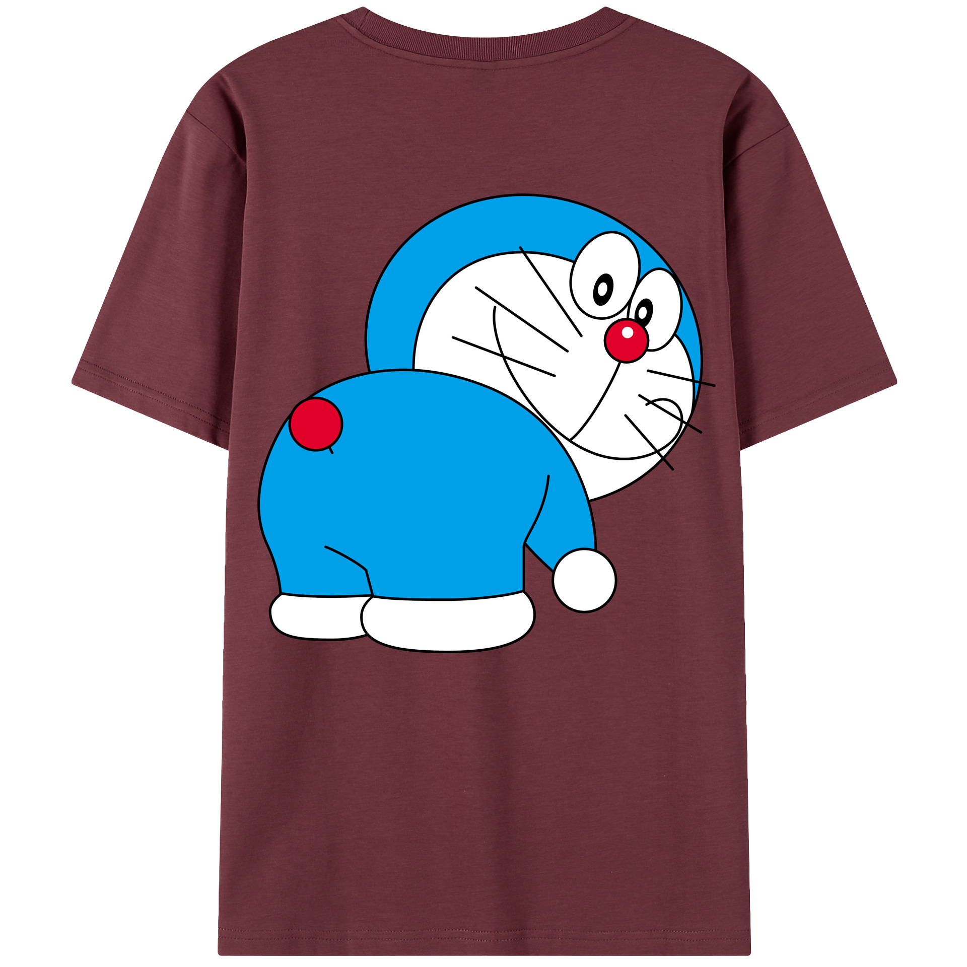 （画像用） ドラえもん Doraemon 綿100％半袖Tシャツ（背面プリント）